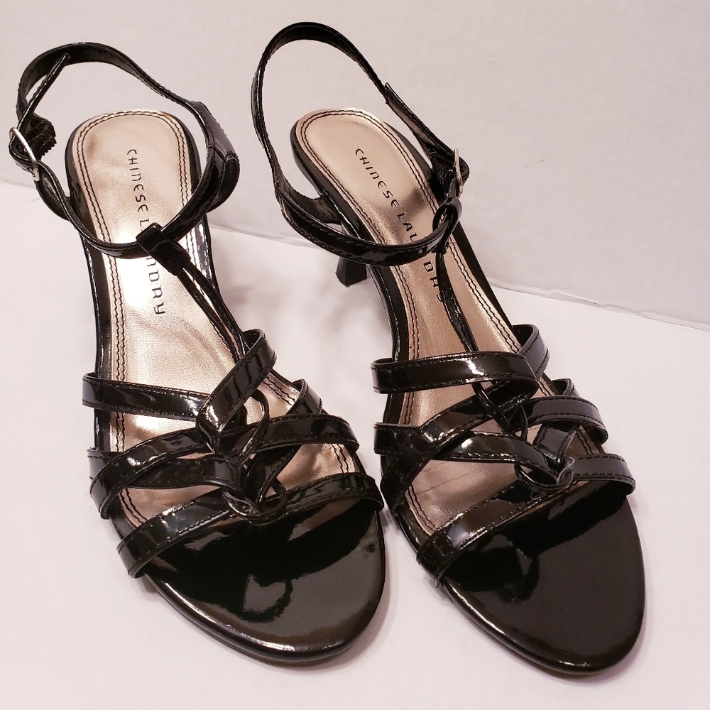 Chinese Laundry Strapy Black Heels